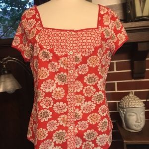 Vintage BODEN Pattern Print Blouse US Size 12